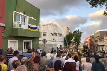 Misa y procesión, en el último día de las fiestas de La Medianía (Foto TA)